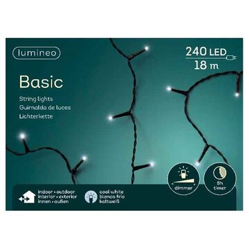 Basic rice lights 240led 18m cool white | Lumineo 494260