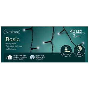 Basic rice lights 40led 3m cool white | Lumineo 494240