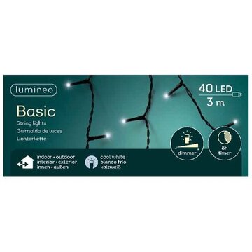 Basic rice lights 40led 3m cool white | Lumineo 494240