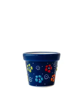 Bloempot Klein Donker Blauw Poefjuh Servies