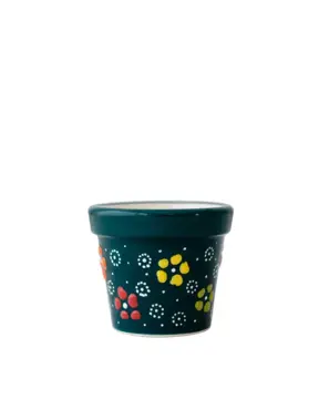 Bloempot Klein Donker Groen Poefjuh Servies