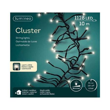 Cluster Lights 1128L 10m warm white | Lumineo 494701