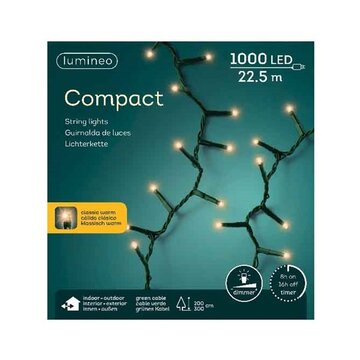 Compact rice lights 1000L 22.5m classic warm | Lumineo 495373