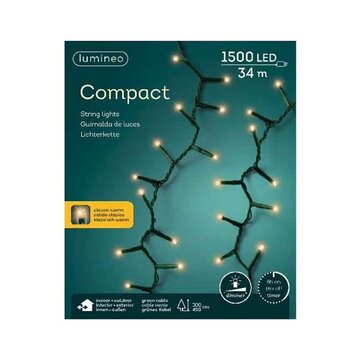 Compact rice lights 1500L 34m classic warm | Lumineo 494374