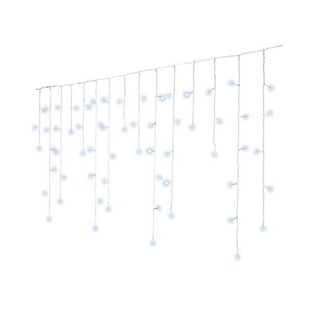 Icicle lights 259led 11m cool white | Lumineo 494827