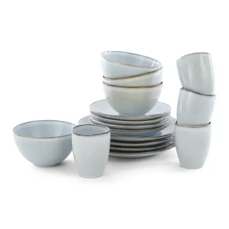 Tabo servies set grijs | 16-delig - afbeelding 1