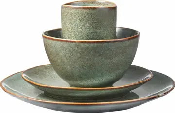 Tabo servies set l31b27h32 groen 16st